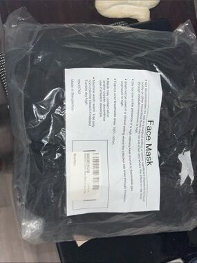 Black Face Mask Pack - Unbranded 50